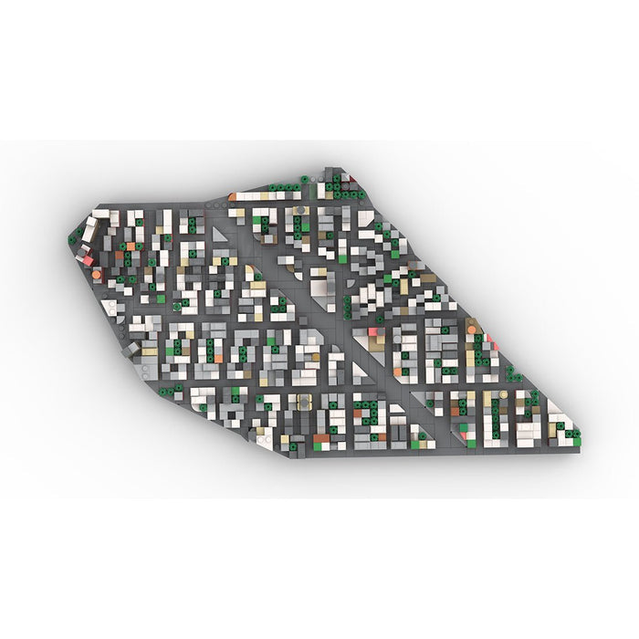 MOC - 225884 1/2000 Scale Lower Manhattan - WestVillage Module 2 Building Blocks - LesDiy - Building Blocks -