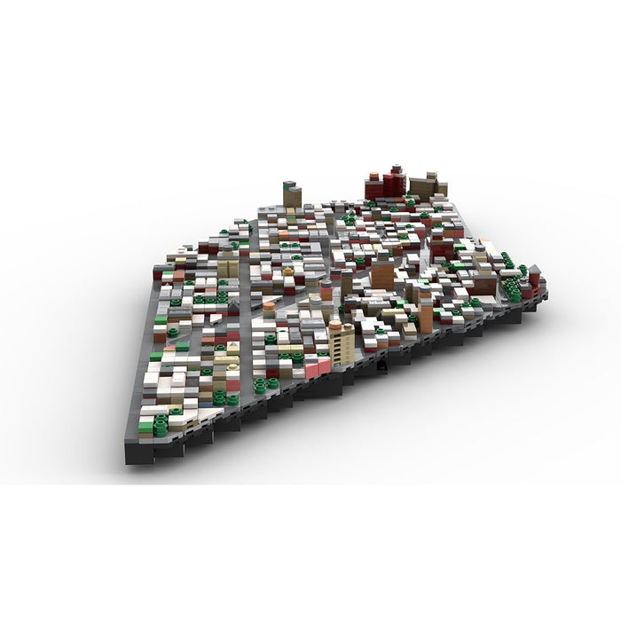 MOC - 225884 1/2000 Scale Lower Manhattan - WestVillage Module 2 Building Blocks - LesDiy - Building Blocks -