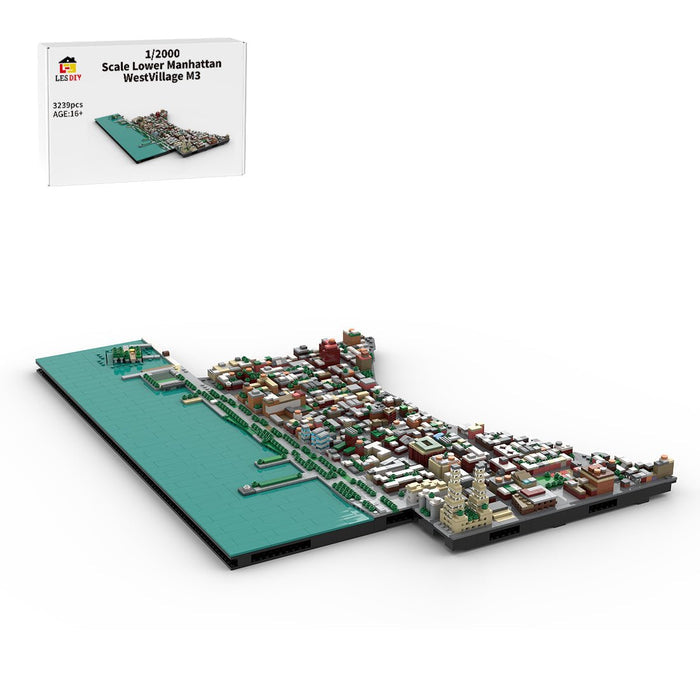 MOC - 225884 1/2000 Scale Lower Manhattan - WestVillage Module 3 Building Blocks - LesDiy - Building Blocks -