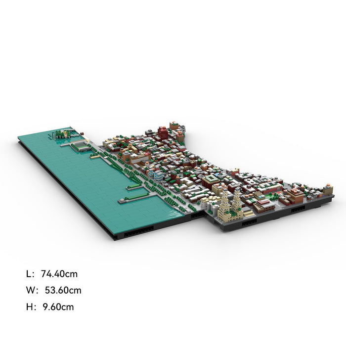 MOC - 225884 1/2000 Scale Lower Manhattan - WestVillage Module 3 Building Blocks - LesDiy - Building Blocks -