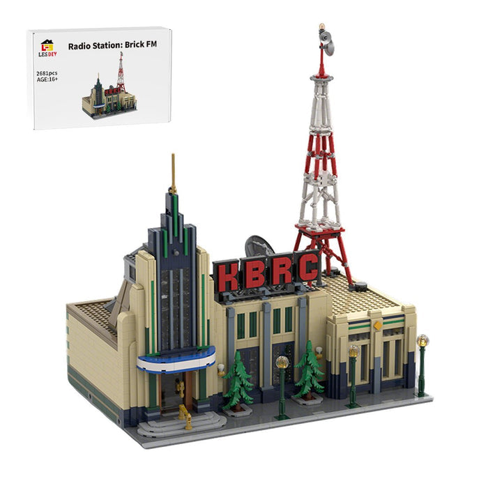 MOC-226314 Brick FM Radio Station Building Blocks-LesDiy-MOC-