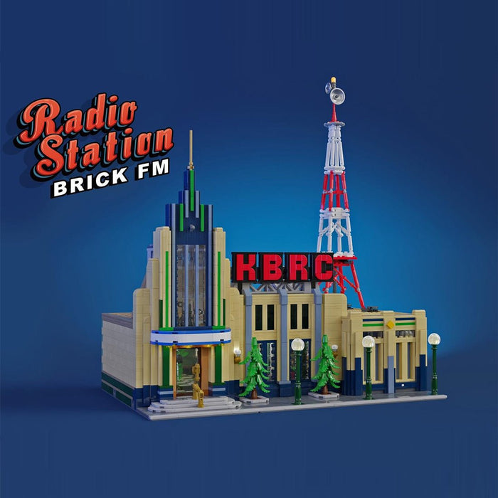 MOC-226314 Brick FM Radio Station Building Blocks-LesDiy-MOC-