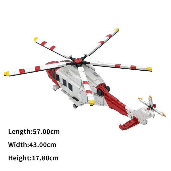 MOC - 226775 AgustaWestland AW - 139 Building Blocks - LesDiy - Building Blocks -