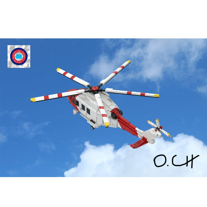 MOC - 226775 AgustaWestland AW - 139 Building Blocks - LesDiy - Building Blocks -