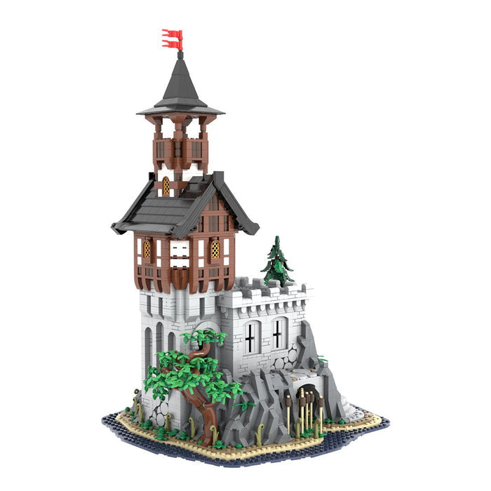 MOC-227229 Medieval Rock Tower Building Blocks-LesDiy-Building Blocks-