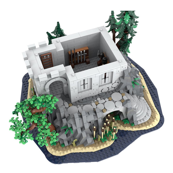 MOC-227229 Medieval Rock Tower Building Blocks-LesDiy-Building Blocks-