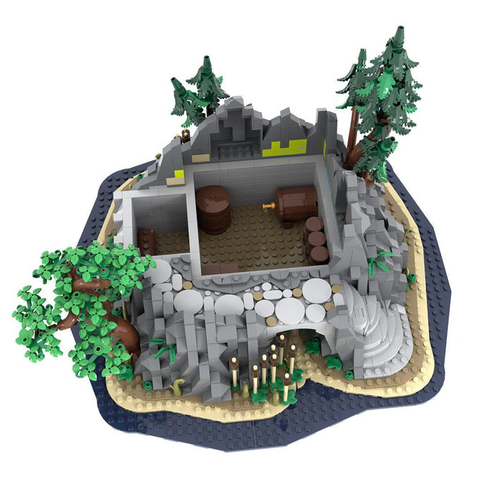 MOC-227229 Medieval Rock Tower Building Blocks-LesDiy-Building Blocks-