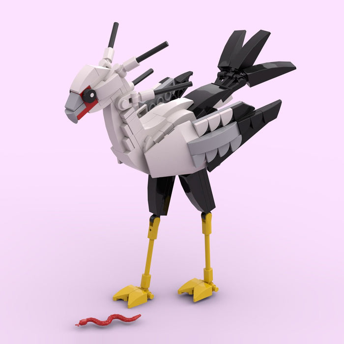MOC - 227312 African Savanna Crested Bird Building Blocks - LesDiy - Building Blocks -