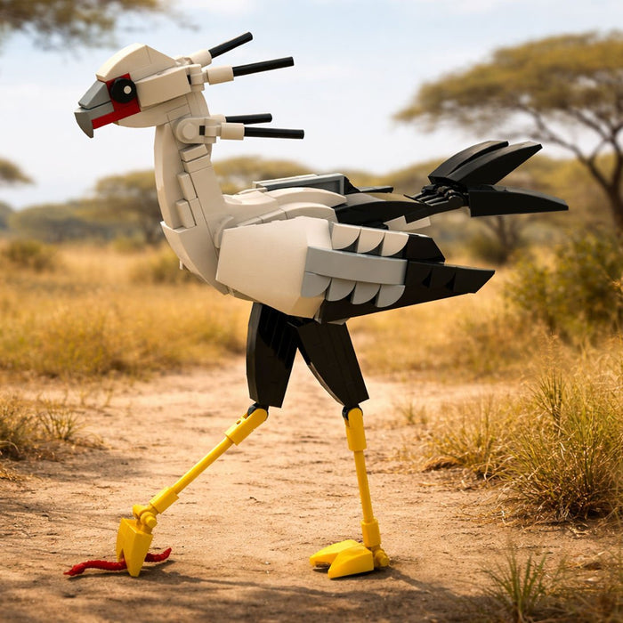 MOC - 227312 African Savanna Crested Bird Building Blocks - LesDiy - Building Blocks -