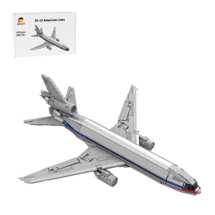 MOC - 228062 DC - 10 American Airlines Building Blocks - LesDiy -