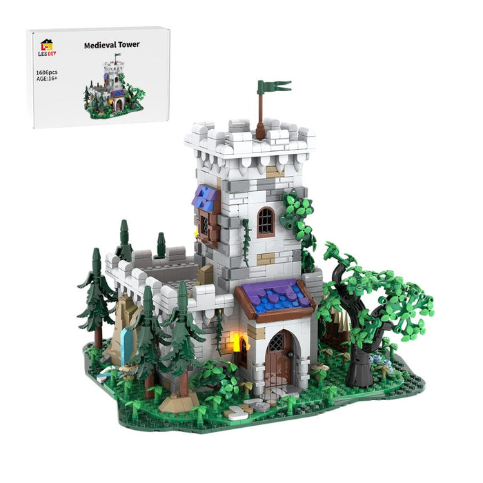 MOC-228153 Modular Medieval Outpost Tower Building Blocks-LesDiy-Building Blocks-