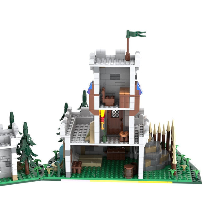 MOC-228153 Modular Medieval Outpost Tower Building Blocks-LesDiy-Building Blocks-