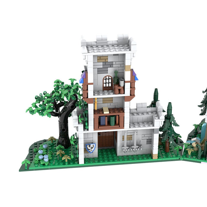 MOC-228153 Modular Medieval Outpost Tower Building Blocks-LesDiy-Building Blocks-