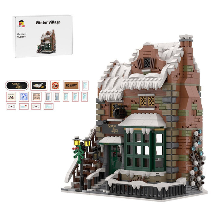 MOC - 228435 Winter Village - Scrooge & Marley Building Blocks - LesDiy - Building Blocks -