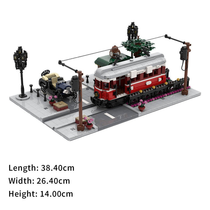 MOC - 229331 Trolley Crossing building Blocks - LesDiy -