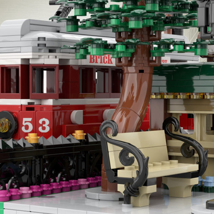 MOC - 229331 Trolley Crossing building Blocks - LesDiy -