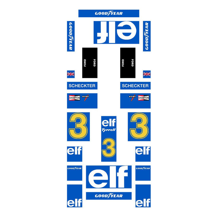 MOC - 229746 Tyrrell P34 1976 - working V8 Building Blocks - LesDiy -