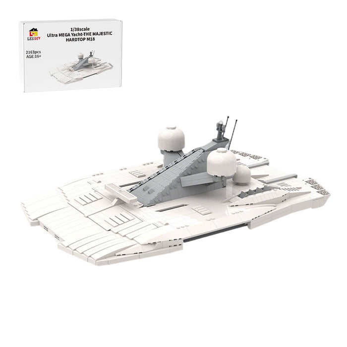 MOC - 230069 1/38 Scale Ultra MEGA Yacht - Part 11 Module 18 Hardtop Building Blocks - LesDiy - Building Blocks -