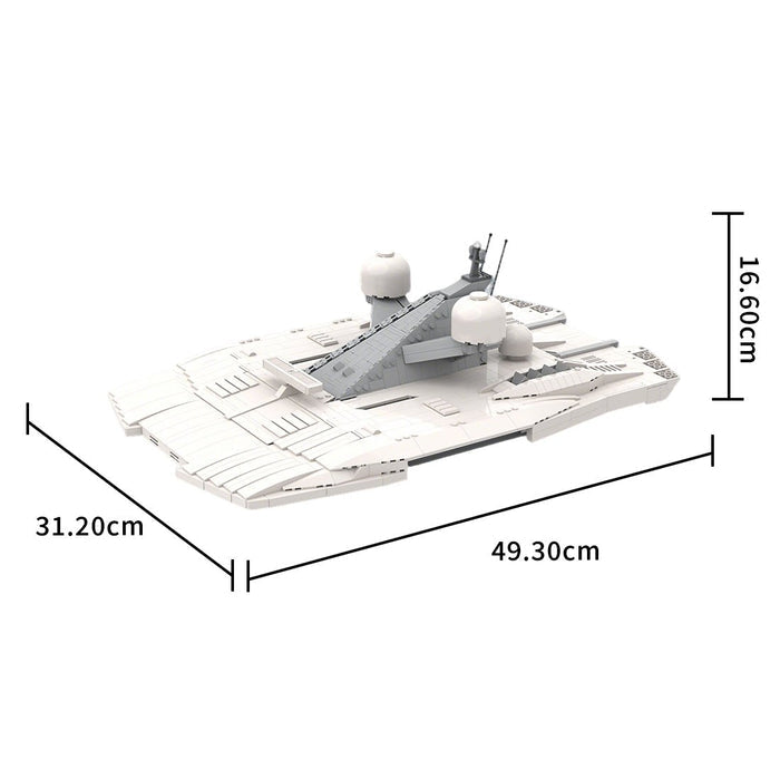MOC - 230069 1/38 Scale Ultra MEGA Yacht - Part 11 Module 18 Hardtop Building Blocks - LesDiy - Building Blocks -