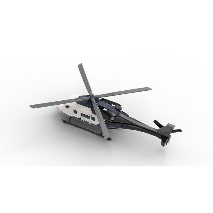 MOC - 230069 1/38 Scale Ultra MEGA Yacht - Part 12 Module 19 Helicopter Building Blocks - LesDiy - Building Blocks -