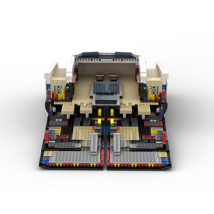 MOC - 230069 1/38 Scale Ultra MEGA Yacht - Part 2 Module 6 Deck 1 Stern Building Blocks - LesDiy - Building Blocks -