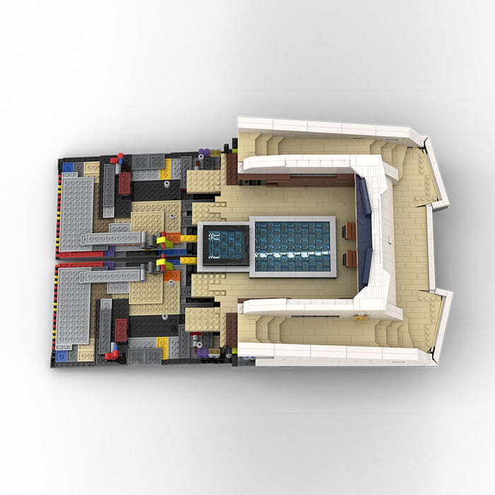 MOC - 230069 1/38 Scale Ultra MEGA Yacht - Part 2 Module 6 Deck 1 Stern Building Blocks - LesDiy - Building Blocks -