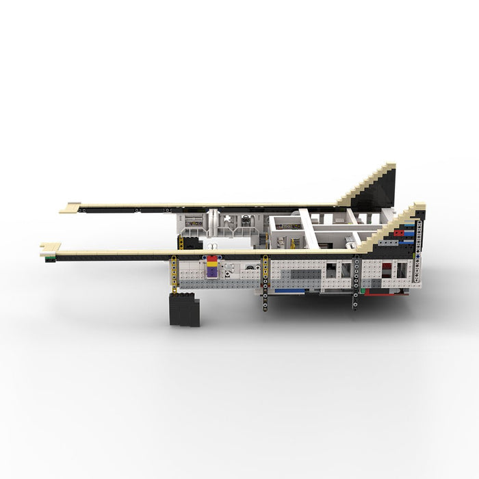 MOC - 230069 1/38 Scale Ultra MEGA Yacht - Part 2 Module 8 Deck 1 Stern Building Blocks - LesDiy - Building Blocks -