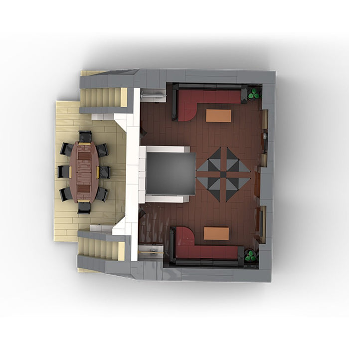 MOC - 230069 1/38 Scale Ultra MEGA Yacht - Part 3 Module 10 Deck 2 Stern 1 Building Blocks - LesDiy - Building Blocks -