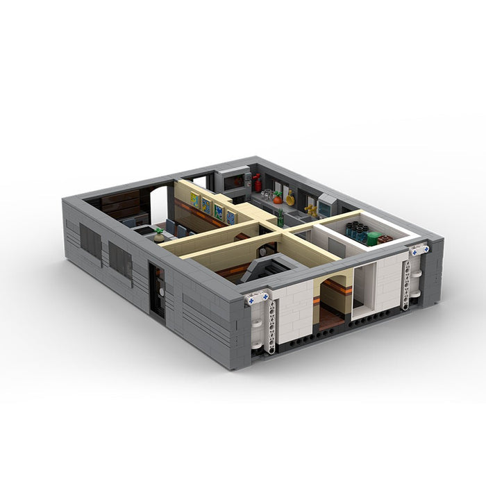 MOC - 230069 1/38 Scale Ultra MEGA Yacht - Part 4 Module 11 Deck 2 Stern 2 Building Blocks - LesDiy - Building Blocks -