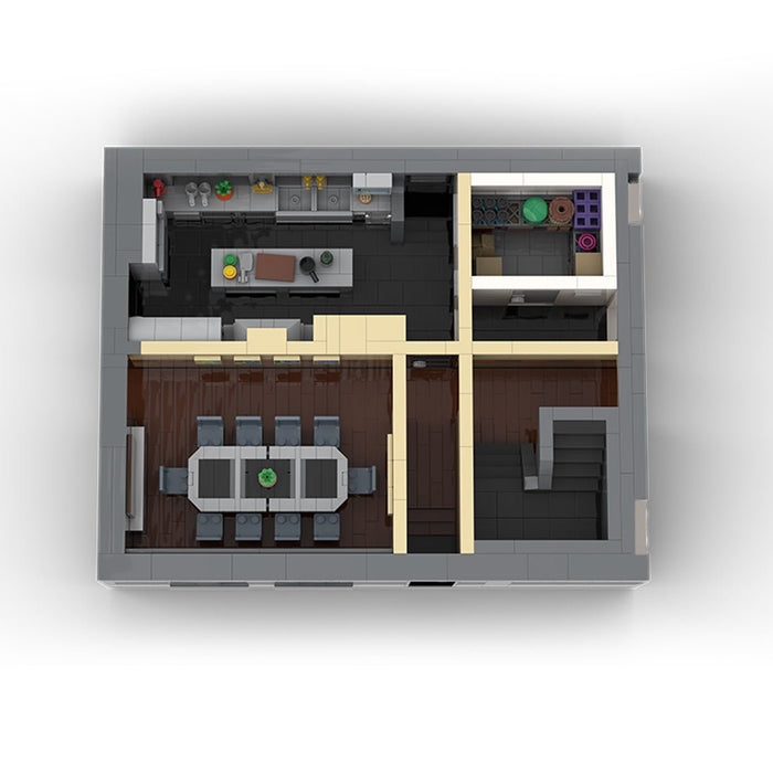 MOC - 230069 1/38 Scale Ultra MEGA Yacht - Part 4 Module 11 Deck 2 Stern 2 Building Blocks - LesDiy - Building Blocks -