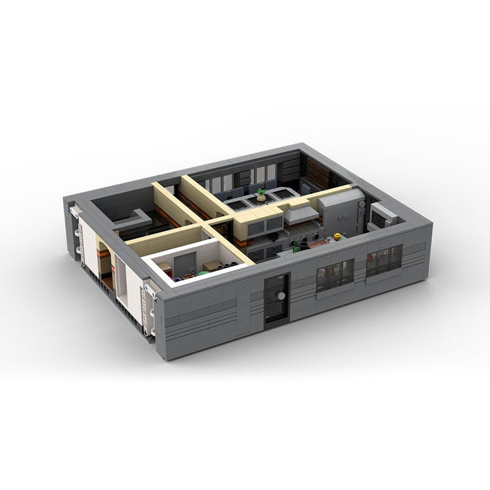 MOC - 230069 1/38 Scale Ultra MEGA Yacht - Part 4 Module 11 Deck 2 Stern 2 Building Blocks - LesDiy - Building Blocks -
