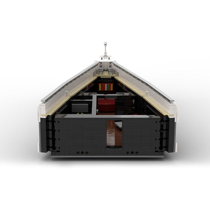 MOC - 230069 1/38 Scale Ultra MEGA Yacht - Part 6 Module 13 Deck 2 Bow 2 Building Blocks - LesDiy - Building Blocks -