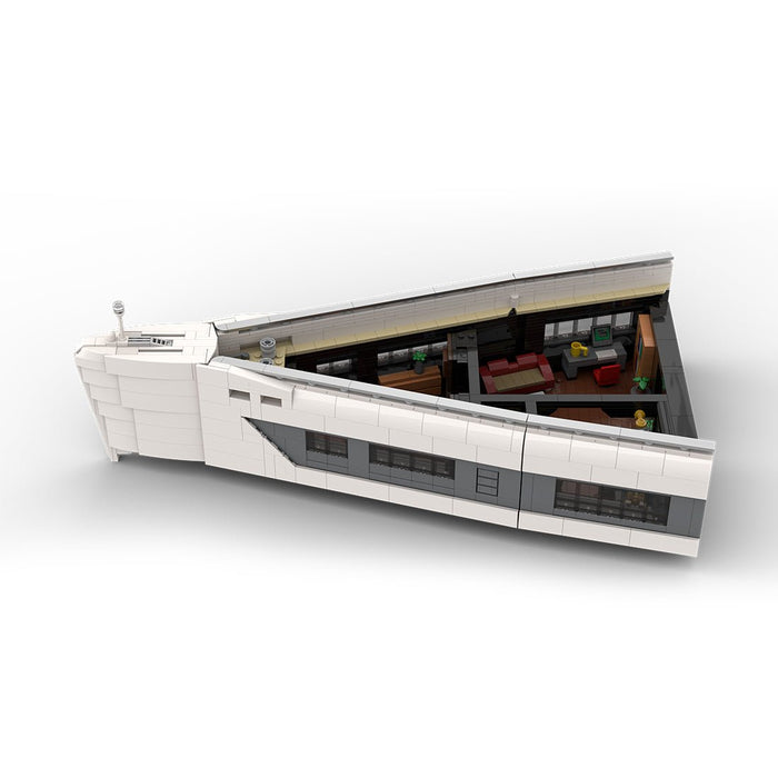 MOC - 230069 1/38 Scale Ultra MEGA Yacht - Part 6 Module 13 Deck 2 Bow 2 Building Blocks - LesDiy - Building Blocks -