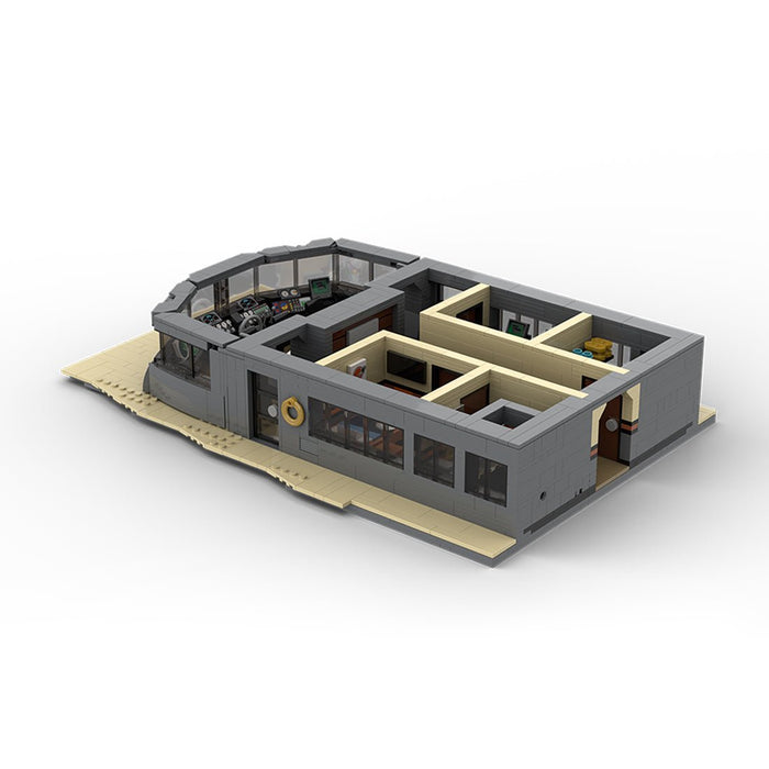 MOC - 230069 1/38 Scale Ultra MEGA Yacht - Part 8 Module 15 Deck 3 Mid Building Blocks - LesDiy - Building Blocks -