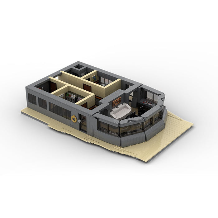 MOC - 230069 1/38 Scale Ultra MEGA Yacht - Part 8 Module 15 Deck 3 Mid Building Blocks - LesDiy - Building Blocks -