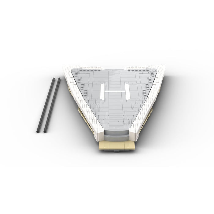 MOC - 230069 1/38 Scale Ultra MEGA Yacht - Part 9 Module 16 Deck 3 Bow Building Blocks - LesDiy - Building Blocks -