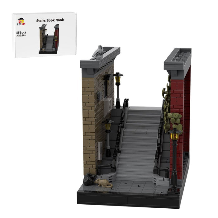 MOC-231535 Joker Stairs Book Nook Building Blocks-LesDiy-MOC-