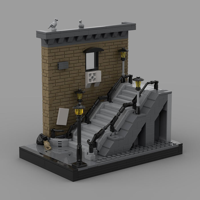 MOC-231535 Joker Stairs Book Nook Building Blocks-LesDiy-MOC-