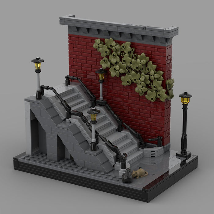 MOC-231535 Joker Stairs Book Nook Building Blocks-LesDiy-MOC-