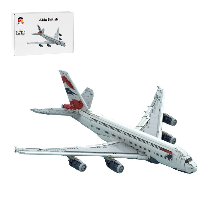 MOC - 231606 British Airways Airbus A380 Building Blocks - LesDiy - Building Blocks -