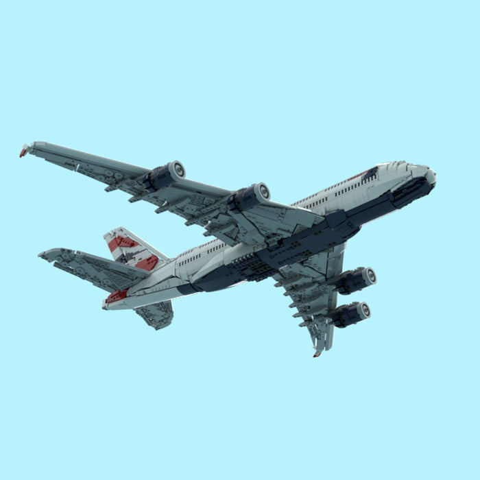 MOC - 231606 British Airways Airbus A380 Building Blocks - LesDiy - Building Blocks -