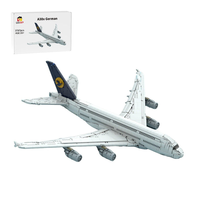 MOC - 231917 Lufthansa Airbus A380 Building Blocks - LesDiy - Building Blocks -