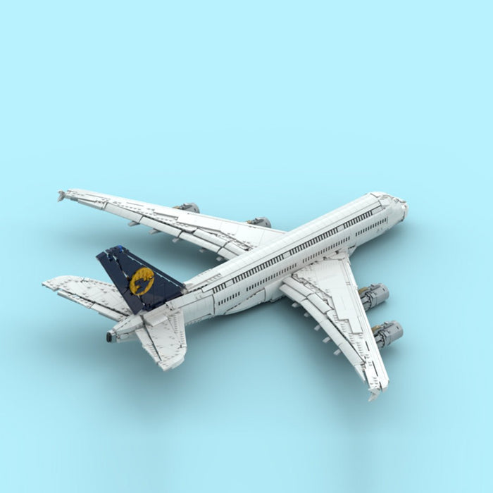 MOC - 231917 Lufthansa Airbus A380 Building Blocks - LesDiy - Building Blocks -