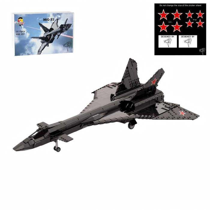 MOC - 232309 1:35 Scale MiG - 31 Firefox Building Blocks - LesDiy - Building Blocks -