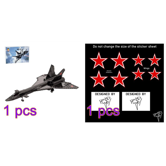 MOC - 232309 1:35 Scale MiG - 31 Firefox Building Blocks - LesDiy - Building Blocks -
