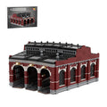 MOC - 232697 Free Parking Locomotives Roundhouse Building Blocks - LesDiy -
