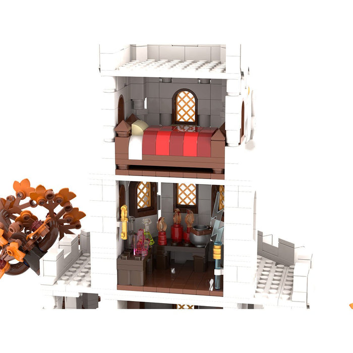 MOC-233345 White Wizard’s tower Building Blocks-LesDiy-Building Blocks-