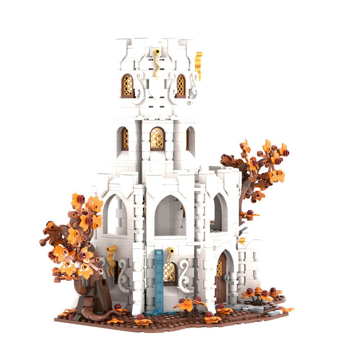 MOC-233345 White Wizard’s tower Building Blocks-LesDiy-Building Blocks-