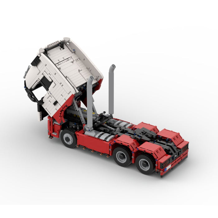 MOC - 233522 1/17 Scale 4x6 Truck Building Blocks - LesDiy - Red White