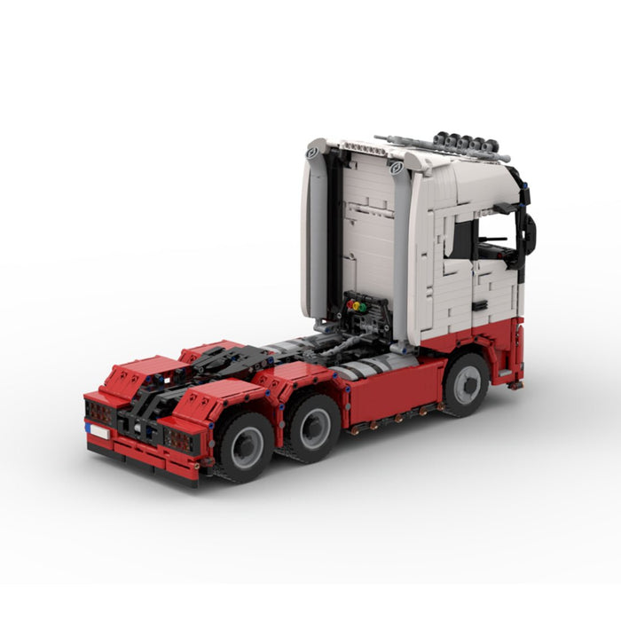 MOC - 233522 1/17 Scale 4x6 Truck Building Blocks - LesDiy - Red White